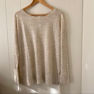 NWOT Lululemon Well Being Crew Sweater *Linen (tags have been taken off)